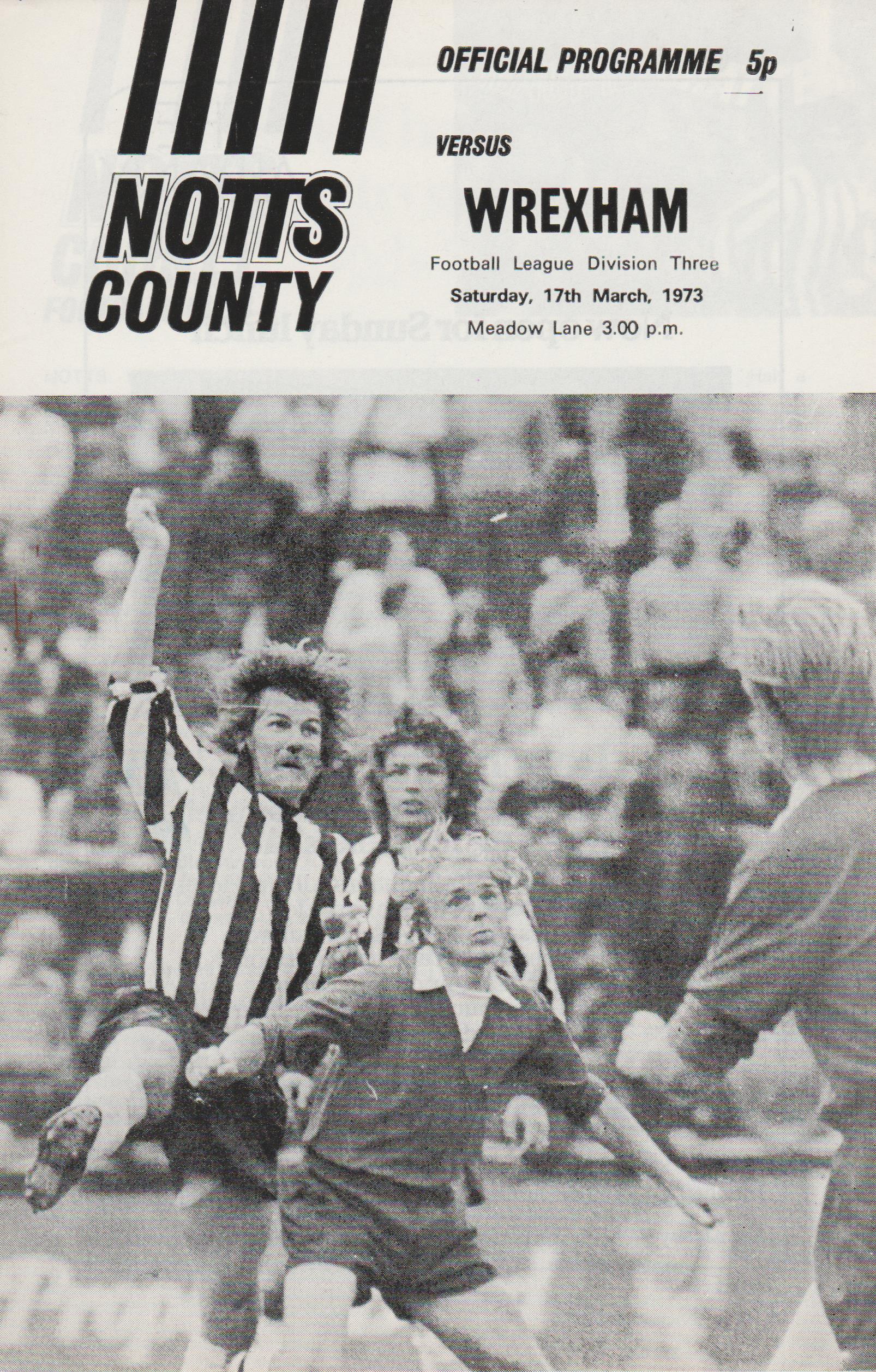 Notts County v Wrexham 17Mar1973