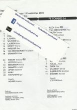 Arsenal v Schalke 04 19-Sep-2001