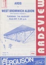 Ards v West Bromwich Albion 07-Aug-1990