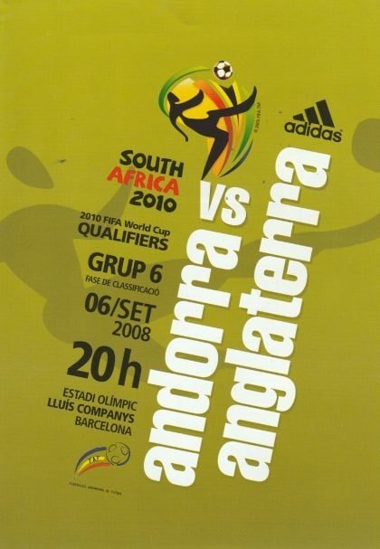 Andorra v England 06-Sep-2008