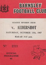 Barnsley v Aldershot 14-Oct-1967