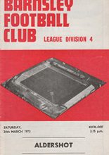 Barnsley v Aldershot 24-Mar-1973