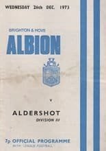 Brighton and Hove Albion v Aldershot 26-Dec-1973