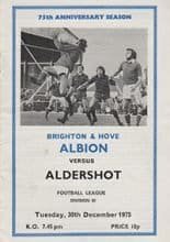 Brighton and Hove Albion v Aldershot 30-Dec-1975