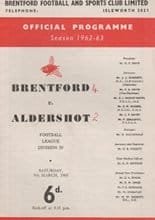 Brentford v Aldershot 09-Mar-1963