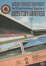 Boston United v Alfreton Town 03-Oct-1981
