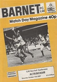 Barnet v Altrincham 17-Oct-1987