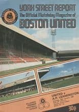 Boston United v AP Leamington 30-Jan-1982