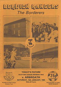 Berwick Rangers v Arbroath 14-Jan-1984