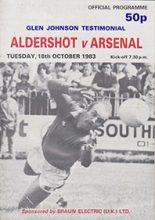 Aldershot v Arsenal 18-Oct-1983