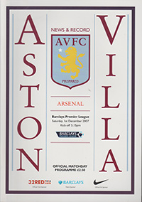 Aston Villa v Arsenal 01-Dec-2007