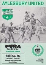Aylesbury United v Arsenal 05-Aug-1989