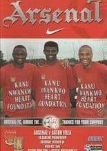 Arsenal v Aston Villa 14-Oct-2000