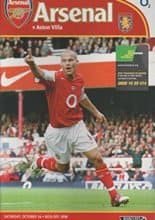Arsenal v Aston Villa 16-Oct-2004