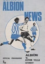 Brighton and Hove Albion v Aston Villa 20-Jan-1973