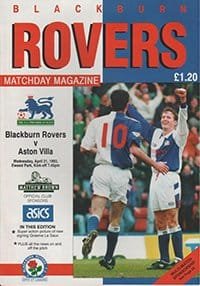 Blackburn Rovers v Aston Villa 21-Apr-1993