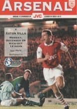Arsenal v Aston Villa 26-Dec-1994