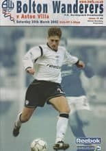 Bolton Wanderers v Aston Villa 30-Mar-2002