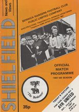 Berwick Rangers v Ayr United 22-Aug-1987