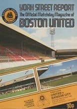 Boston United v Bangor City 09-Oct-1982