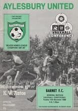 Aylesbury United v Barnet 15-Nov-1988