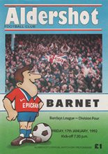 Aldershot v Barnet 17-Jan-1992