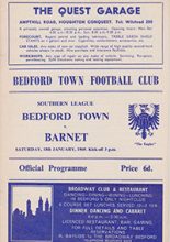 Bedford Town v Barnet 18-Jan-1969