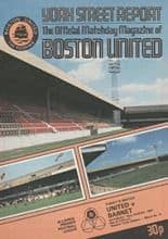 Boston United v Barnet 22-Aug-1981