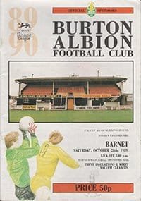 Burton Albion v Barnet 28-Oct-1989