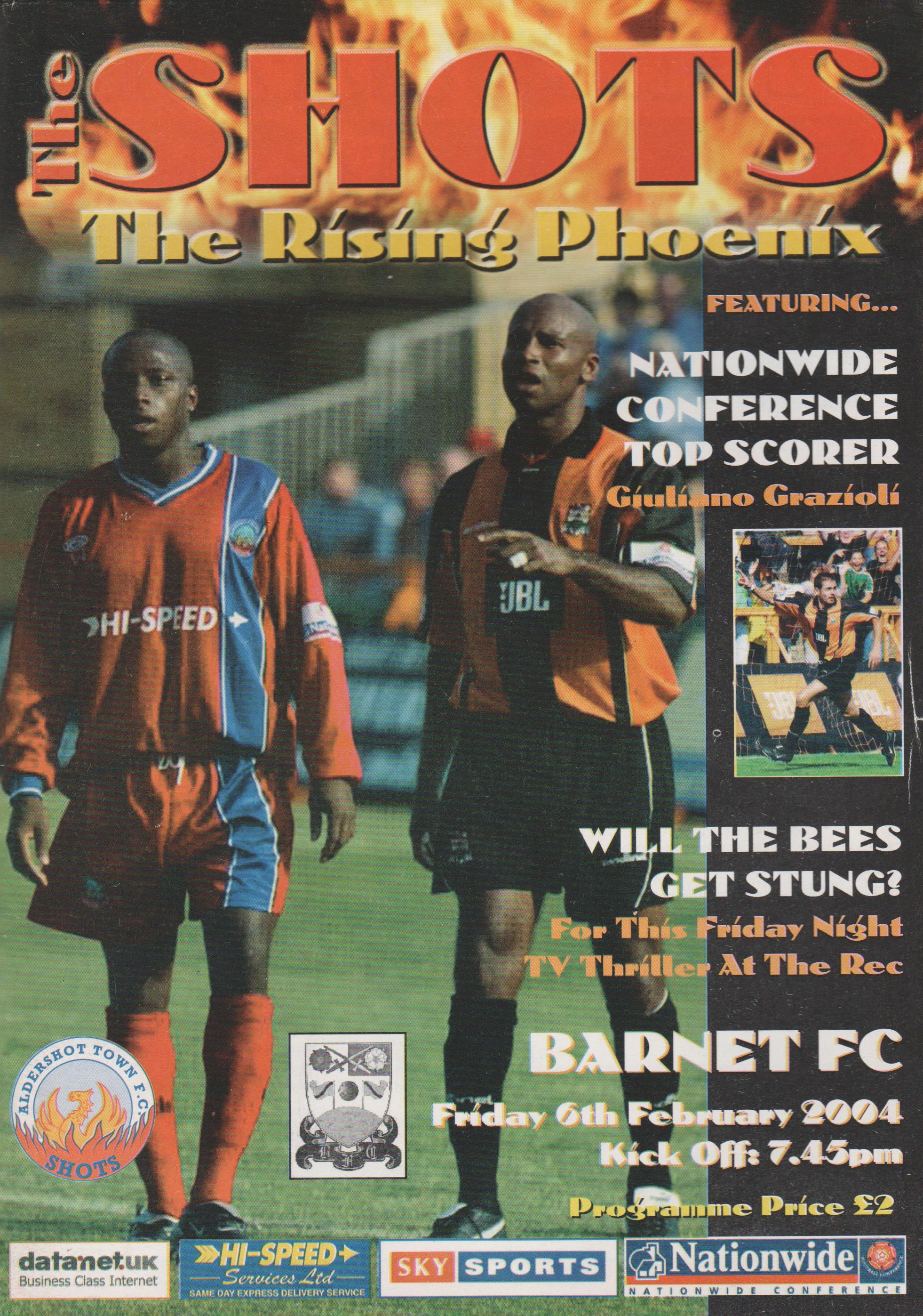 Aldershot Town v Barnet 06-Feb-2004