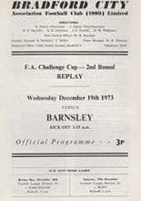Bradford City v Barnsley 19-Dec-1973