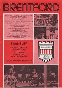 Brentford v Barnsley 08-Apr-1978