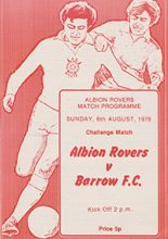 Albion Rovers v Barrow 06-Aug-1978
