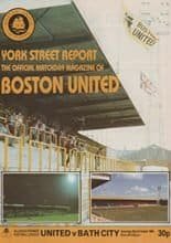 Boston United v Bath City 22-Oct-1983