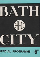 Bath City v Bexley United 24-Aug-1968