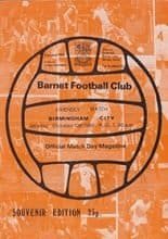 Barnet v Birmingham City 13-Oct-1980