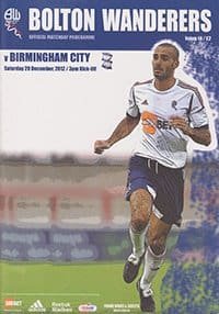 Bolton Wanderers v Birmingham City 29-Dec-2012
