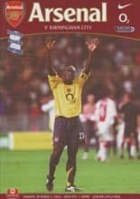 Arsenal v Birmingham City 02-Oct-2005