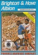 Brighton and Hove Albion v Birmingham City 06-Oct-1984