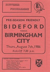 Bideford v Birmingham City 07-Aug-1986