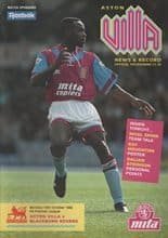 Aston Villa v Blackburn Rovers 19-Oct-1992