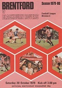 Brentford v Blackburn Rovers 20-Oct-1979