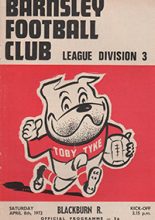 Barnsley v Blackburn Rovers 08-Apr-1972