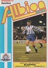 Brighton and Hove Albion v Blackpool 01-Apr-1995