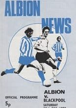 Brighton and Hove Albion v Blackpool 30-Dec-1972