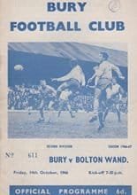 Bury v Bolton Wanderers 14-Oct-1966