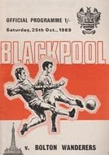 Blackpool v Bolton Wanderers 25-Oct-1969