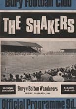 Bury v Bolton Wanderers 07-Mar-1969