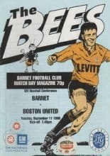 Barnet v Boston United 11-Sep-1990