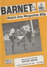 Barnet v Boston United 12-Dec-1987